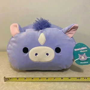 NWT 10" Meadow the Purple‎ Horse Stackable Squishmallow